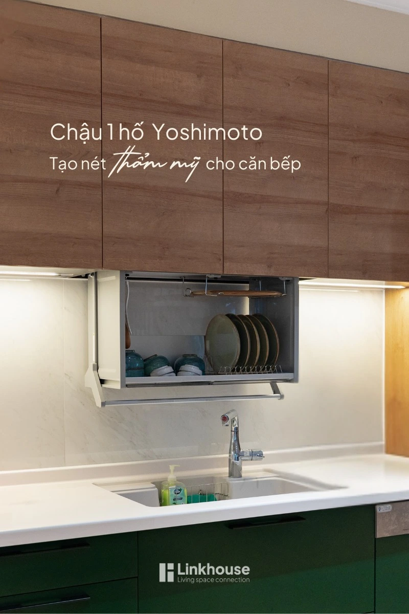 CHẬU 1 HỐ YOSHIMOTO NHẬT BẢN – TẠO NÉT THẨM MỸ TINH TẾ CHO CĂN BẾP HIỆN ĐẠI