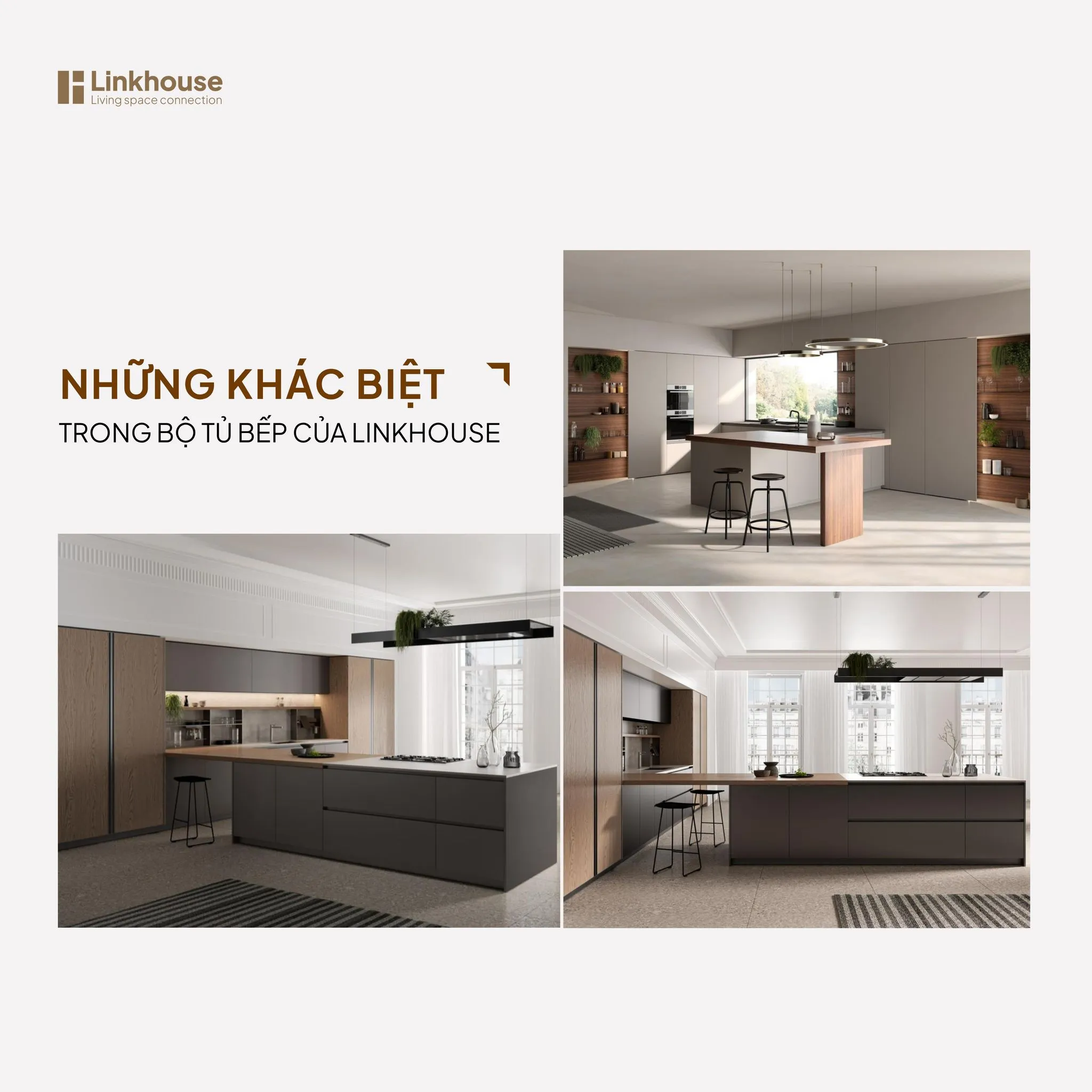 NHỮNG KHÁC BIỆT TRONG BỘ TỦ BẾP CAO CẤP CỦA LINKHOUSE