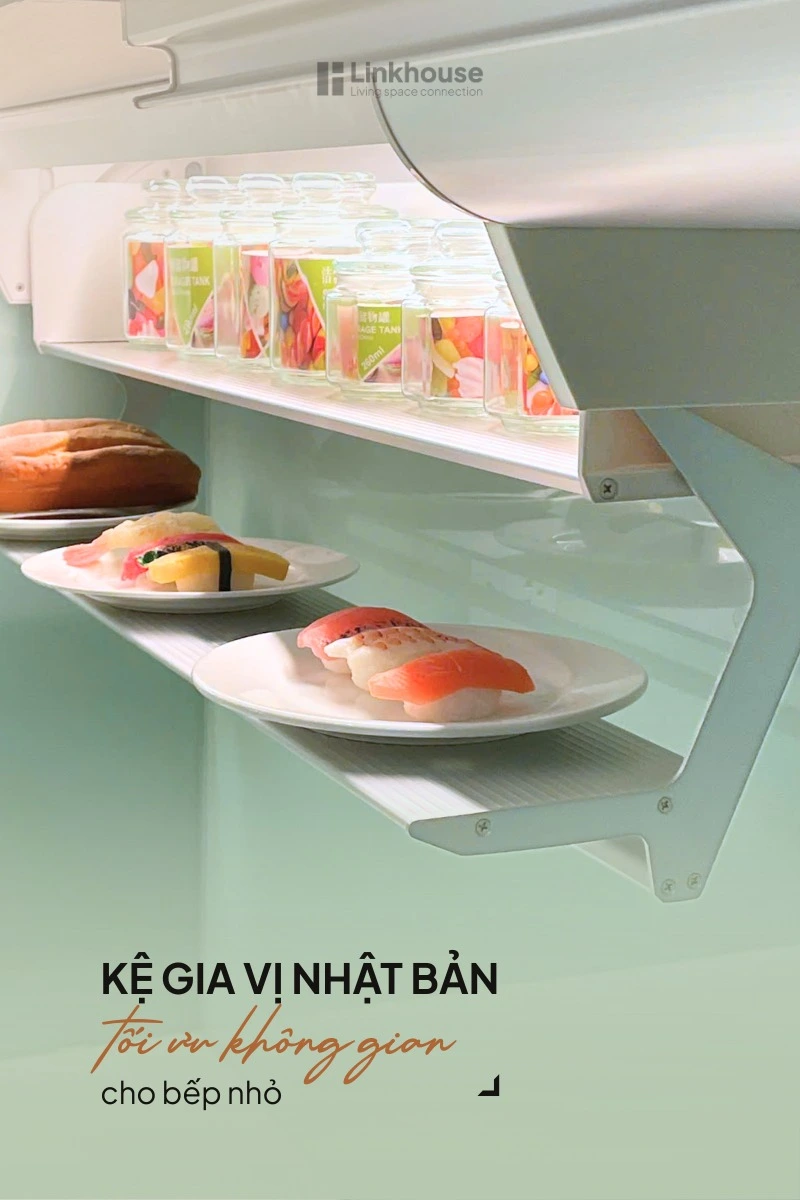 Tối Ưu Không Gian Bếp Nhỏ Với Kệ Gia Vị Nhật Bản – Giải Pháp Gọn Gàng Và Tiện Lợi