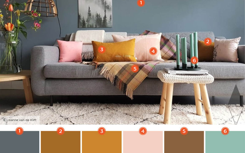 Học cách phối màu trong thiết kế phòng khách đẹp như chuyên gia