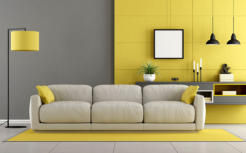 20 ý tưởng trang trí nội thất với cặp màu Vàng – Xám chủ đạo của năm 2021