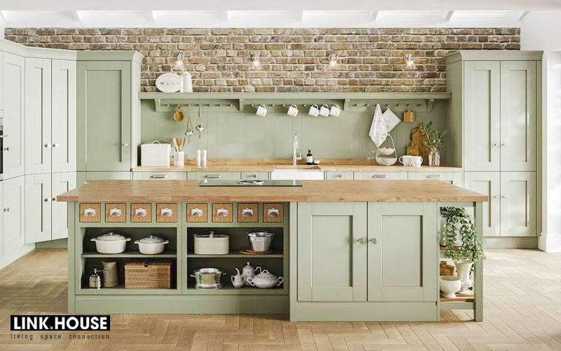 10 cách “mix match” cho tủ bếp màu xanh lá cây đẹp mà không chói lóa